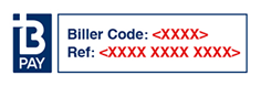 Example of a BPAY biller code and ref