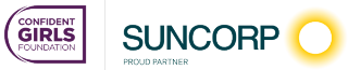 Confident Girls Foundation and Suncorp logo