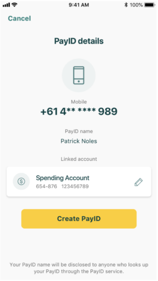 Suncorp mobile app PayID feature