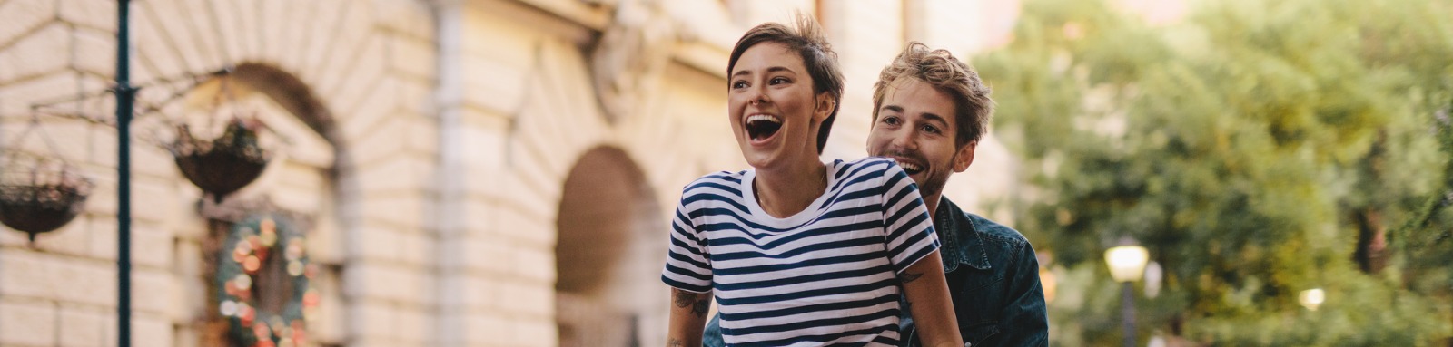 Couple on a bike