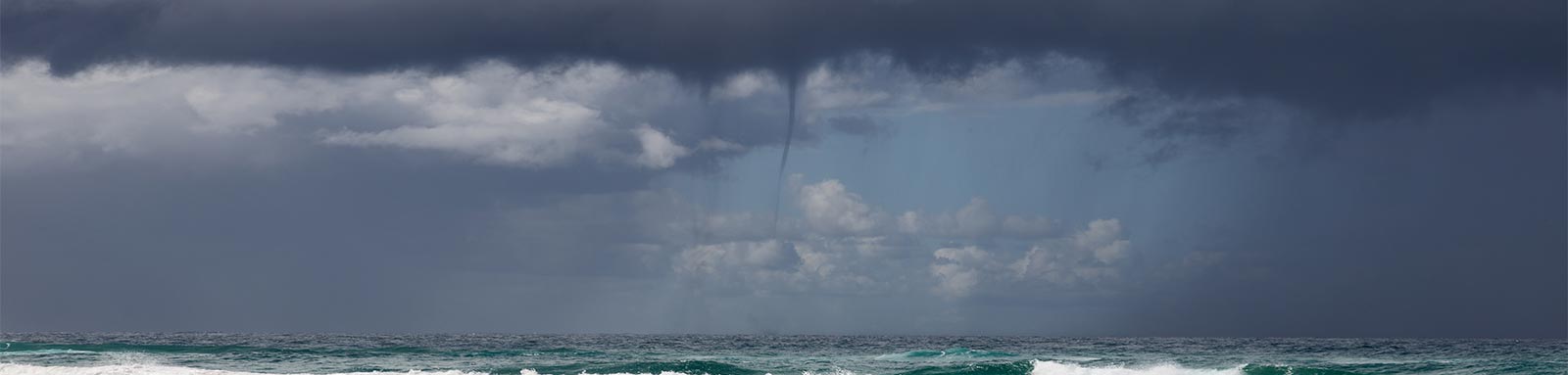 Storm over sea