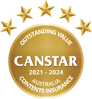 Canstar 2021-2024 Outstanding Value Contents Insurance