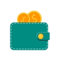 Wallet with coins