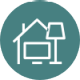 home and contents badge icon secondary