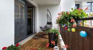 Wooden balcony flooring